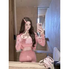 批发【若语4/7 20:00新品9.5折】a1o小甜心挑空工艺机织200分钟两件套