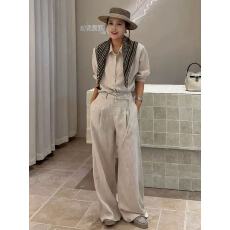 批发<b class='q'>大码</b>老钱风套<b class='q'>装</b>气质衬衫<b class='q'>裤</b>子两件套女胖mm春季慵懒显瘦穿搭一整套