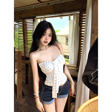 批发莫代尔 白色<b class='q'>抹胸</b>背心女夏季无袖紧身<b class='q'>裹</b>胸内搭纯欲风辣妹绝美上衣
