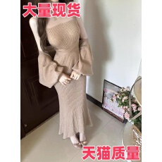 批发日系系带罩衫<b class='q'>无袖</b>背心针织连衣裙两件套