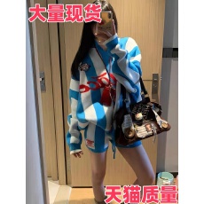 批发2025秋季新款今年流行慵懒超好看洋气宽松针织卫衣上衣<b class='q'>短裤</b>两件套