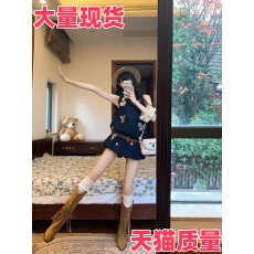 批发2026春夏新中式国风刺绣棉质<b class='q'>牛仔</b>无袖上衣时尚套装圆领休闲气质