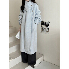 批发真羊毛!2025年秋冬新款韩版时尚高级双面羊毛大衣