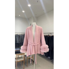 批发真羊毛!双面羊毛呢狐狸女2025年秋冬新款温柔风气质千金感大衣