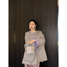 批发<b class='q'>双面</b>羊毛<b class='q'>大衣</b>中长款新中式国风冬装女装毛呢外套保暖