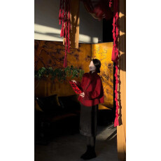 批发高级感新秋冬复古<b class='q'>双面</b>羊毛<b class='q'>大衣</b>女小个子香风毛呢外套