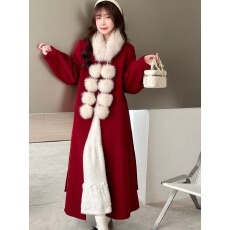 批发富家千金感白色仿<b class='q'>狐狸毛</b>球贵气百搭配大衣气质保暖围脖