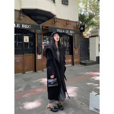 批发韩系高级感双面羊毛大衣女<b class='q'>中长款</b>秋冬羊毛呢子外套