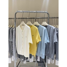 批发2026夏季新款圆领彩扣短袖针织开衫女韩版简约百搭短款毛衣小衫薄