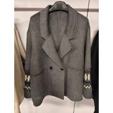 批发西装外套女秋冬年新款韩版英伦风毛呢加厚宽松休闲小西服上衣