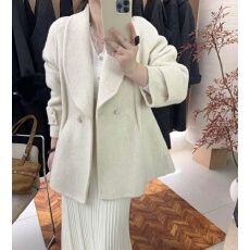 批发真羊毛！法式收腰A字摆双面呢羊毛大衣女秋冬新款显瘦气质短款