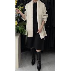 批发真羊毛！2026冬新款双面羊毛大衣女环保皮草领高级感气质外套