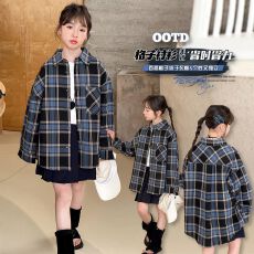 批发原版做法*色织条35棉65涤*时尚<b class='q'>童装男童</b>百搭长袖格子<b class='q'>衬衣</b>外套休闲