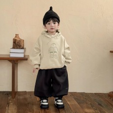 批发儿童装男童春装<b class='q'>卫衣</b>2025新款韩版男孩连帽套头衫<b class='q'>宝宝</b>春季上衣潮