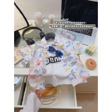 批发宝宝恐龙夏季套装2026新款婴幼儿衣服薄款儿童印花衬衫短袖短裤潮