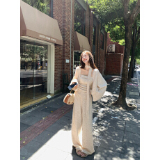 批发陈大钰毛衣套装搭配一整套女秋<b class='q'>冬</b>慵懒风针织开衫气质高级感三件套