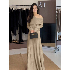 批发早秋法式气质御姐<b class='q'>连衣裙</b>子长裙女2025新款巨好看的秋装一整套穿搭