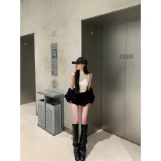 批发秋冬穿搭韩系松弛感针织开衫毛衣外套高领背心内搭<b class='q'>休闲</b>短裤套装女