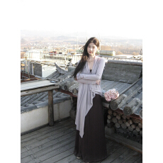 批发W51【雾海情书】春季清冷感针织开衫吊带连衣裙两件套女显瘦套装