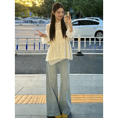 批发韩系超火减龄吊带<b class='q'>打底</b>衫套装女早春季2026新款巨好看的穿搭一整套