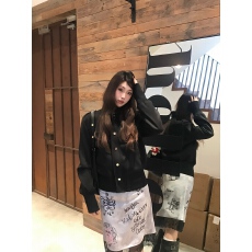 批发原创收腰立领设计感<b class='q'>夹克</b>女春季新品黑色麂皮质感短外套