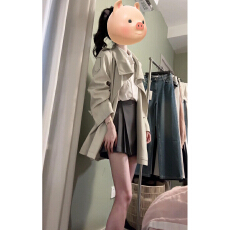 批发韩系翻领风衣外套女早秋2026新款爆款高级感巨好看穿搭小个子大衣