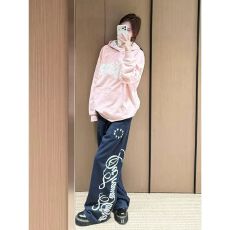 批发褶皱设计感工装裤<b class='q'>女</b>夏季薄款户外速干阔腿裤<b class='q'>潮</b>流宽松直筒休闲