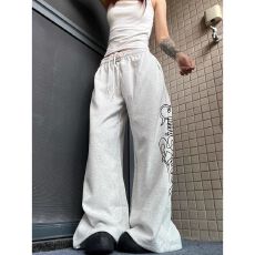 批发薄款 高质量 原版做工 纯棉华棉复合 阔腿裤女