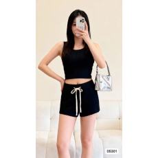 批发小个子灰色抽绳针织短裤女<b class='q'>秋</b>冬韩版新款百搭休闲a字打底裤阔腿裤