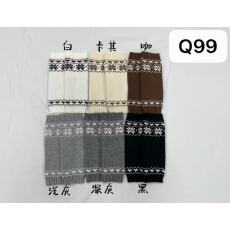 批发韩系<b class='q'>袜套</b>女款秋冬季费尔岛森系堆堆袜保暖加厚复古灰色小腿套袜子