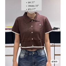 批发<b class='q'>韩版</b>学院风翻领短袖女2026年春夏季设计感气质通勤百搭上衣polo衫