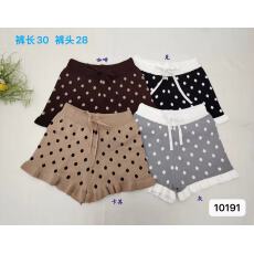 批发波点花边抽绳松紧腰休闲<b class='q'>短裤</b>2026春夏季新款韩系时尚纯欲风热裤潮