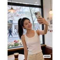 批发美式黑色U领针织<b class='q'>吊带</b><b class='q'>背心</b>女2026夏美背百搭<b class='q'>打底</b>无袖辣妹修身上衣