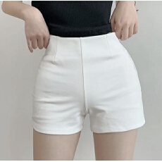 批发现一货 韩国chic高腰短裤女夏季百搭弹力显瘦<b class='q'>包臀</b>打底热裤直筒裤