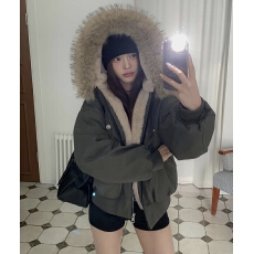 批发现一货   <b class='q'>韩国</b>chic冬装棉服女款2026新款加厚棉袄仿兔毛工装外套