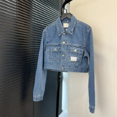 批发女士休闲短款牛仔夹克外套