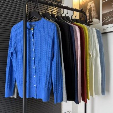 批发小马大童款刺绣小麻花复古优雅<b class='q'>针织衫</b>女款长袖开衫