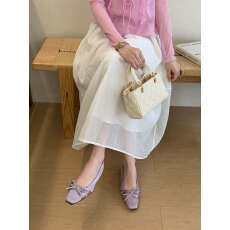 批发2026早春新款<b class='q'>韩版</b>气质蝴蝶结方头软底舒适内增高单鞋