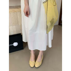 批发2026早<b class='q'>春</b>新款韩版简约蝴蝶结一脚蹬圆头软底舒适内增高单鞋