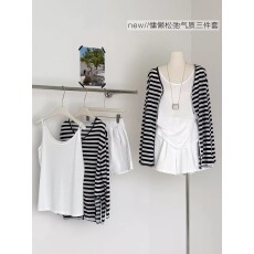 批发条纹<b class='q'>防晒</b>开衫女薄款夏季配吊带外搭披肩罩衫大码胖mm显瘦空调<b class='q'>外套</b>