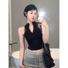 批发辣妹y2k亚比爵士舞背心女短款小众jazz爵士跳舞kpop上衣舞蹈穿搭