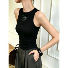 批发美式运动小吊带<b class='q'>背心女</b>夏季外穿内搭打底修身工装辣妹无袖<b class='q'>工字</b>上衣