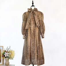 批发实拍澳洲复古<b class='q'>宫廷</b>风灯笼袖大蝴蝶结名媛气质长款<b class='q'>连衣裙</b>长裙+腰带