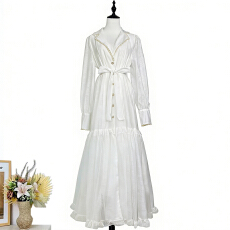 批发实拍法式浪漫优雅轻奢宫廷风重工钉珠连衣<b class='q'>裙</b>高端收腰显瘦系带长<b class='q'>裙</b>