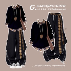 批发又酷又飒卫衣<b class='q'>职业</b><b class='q'>套装</b><b class='q'>女</b>2026超火巨好看秋装一整套ootd穿搭小个子
