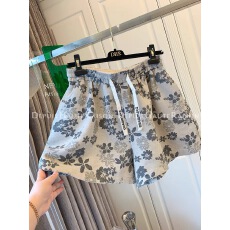 批发欧韩时尚设计花朵阔腿短<b class='q'>裤子</b>宽松直筒裤百搭夏季新款<b class='q'>裤子</b>女