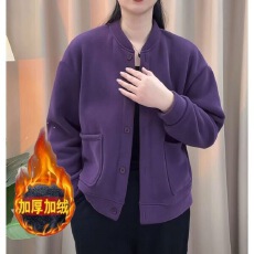 批发原创设计师款秋冬装加绒上档次减龄时尚<b class='q'>百搭</b>新款妈妈<b class='q'>外套</b>中年女士