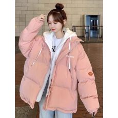 批发高中生羽绒服女冬装外套<b class='q'>韩版</b>宽松小个子甜美少女初中学生加厚棉衣