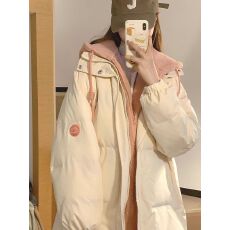 批发羽绒棉服女冬季加厚棉衣oversize潮冬装2025年<b class='q'>新款</b>学生假两件棉袄