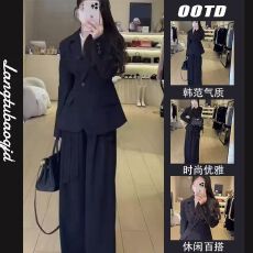 批发高级感<b class='q'>职业</b>西装<b class='q'>套装</b>女春季新款气质轻奢收腰西装阔腿裤两件套正装